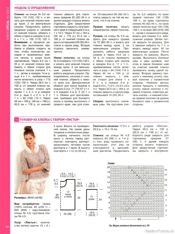 Вязаные модели в журнале «Verena. Модное вязание №1 2022»