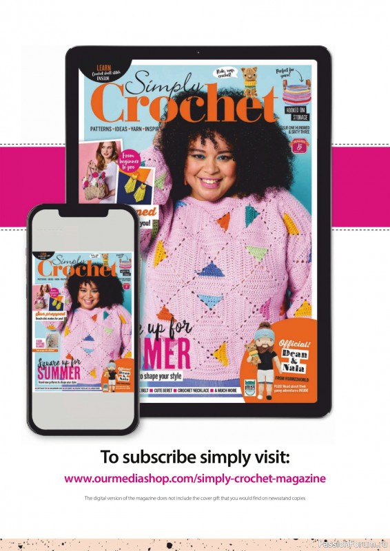 Вязаные проекты крючком в журнале «Simply Crochet №163 2025»