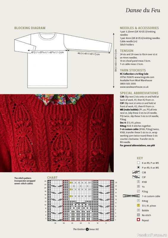 Вязаные проекты спицами в журнале «The Knitter №182 2022»
