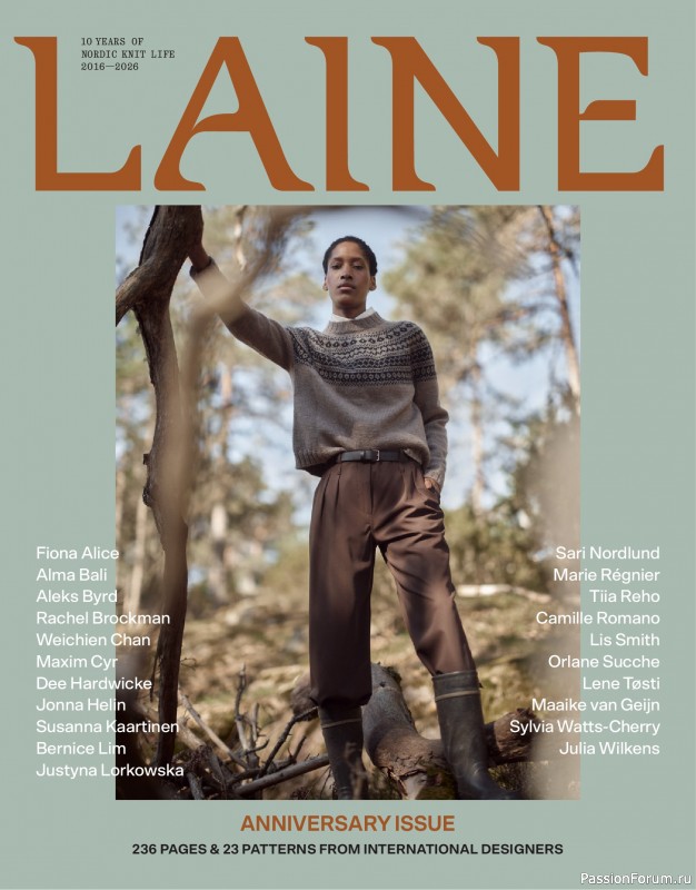 Вязаные проекты в журнале «Laine Magazine - Anniversary Issue 2026». Часть 1