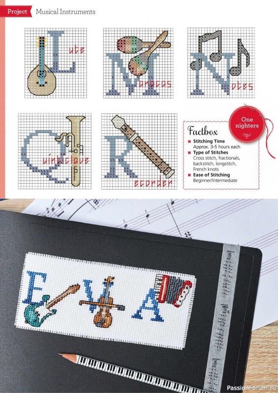 Коллекция вышивки в журнале «The World of Cross Stitching №329 2022»