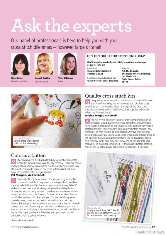Коллекция вышивки в журнале &laquo;The World of Cross Stitching №368 2025&raquo;