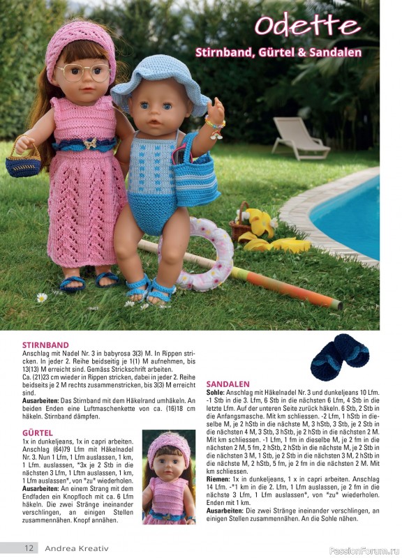 Вязаные модели для детей в журнале &laquo;Andrea Kreativ №6 2025&raquo;