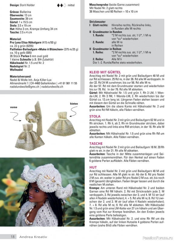 Вязаные модели для детей в журнале &laquo;Andrea Kreativ №6 2025&raquo;
