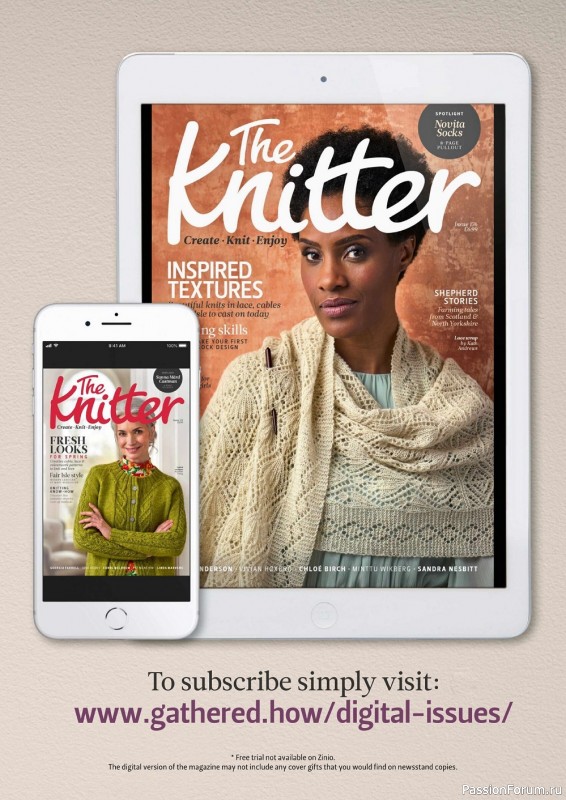 Вязаные модели спицами в журнале «The Knitter №177 2022»