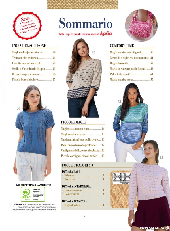 Вязаные модели в журнале «Piu Maglia №54 2026»