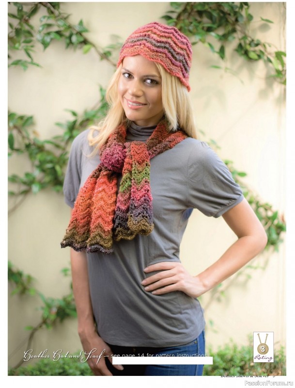 Вязаные проекты спицами в журнале «Beanies & Scarves №1 2022»
