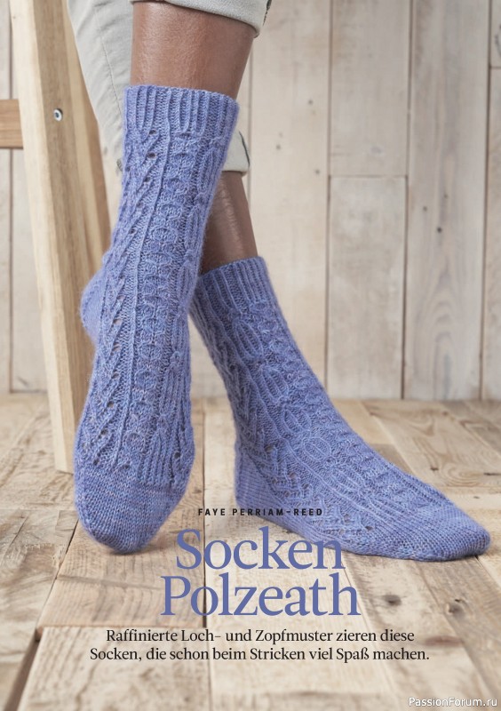Вязаные проекты спицами в журнале «The Knitter №78 2025 Germany»
