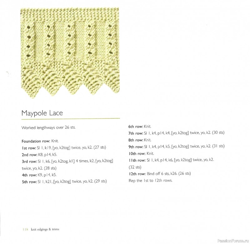 Вязаные проекты в книге &laquo;Knit Edgings & Trims 150 Stitches&raquo;.