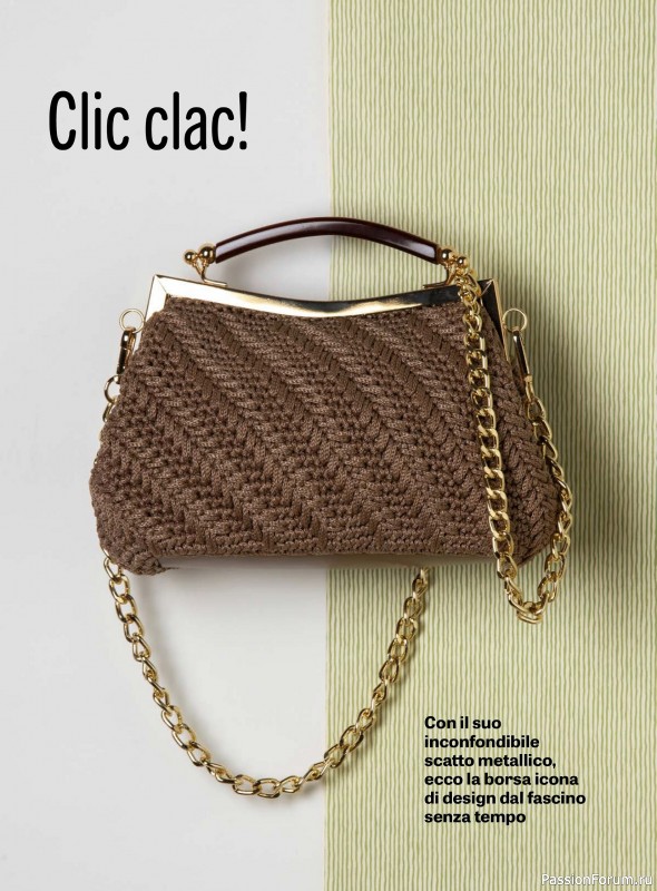 Вязаные проекты в журнале &laquo;Motivi all'Uncinetto Borse №1 2026&raquo;