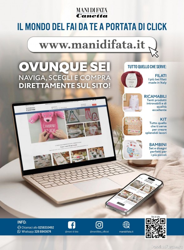 Коллекция проектов для рукодельниц в журнале «Mani di Fata Punto Croce №8 2025»