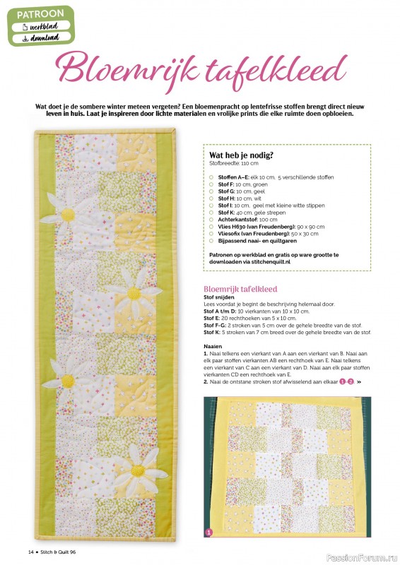 Коллекция проектов для рукодельниц в журнале «Stitch & Quilt №96 2026»