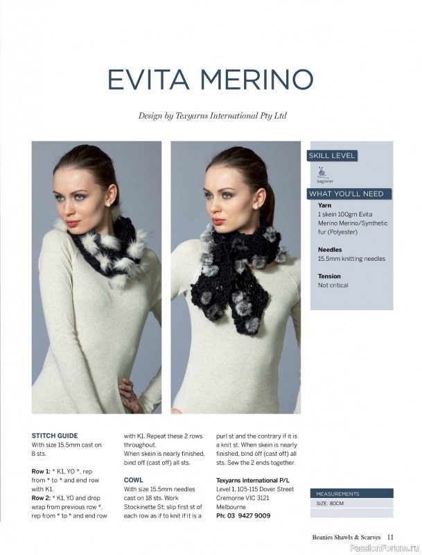 Вязаные проекты крючком в журнале «Beanies Shawls & Scarves №4 2024»