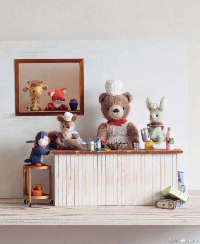 Вязаные проекты в книге &laquo;Шарнирные игрушки на спицах&raquo;.