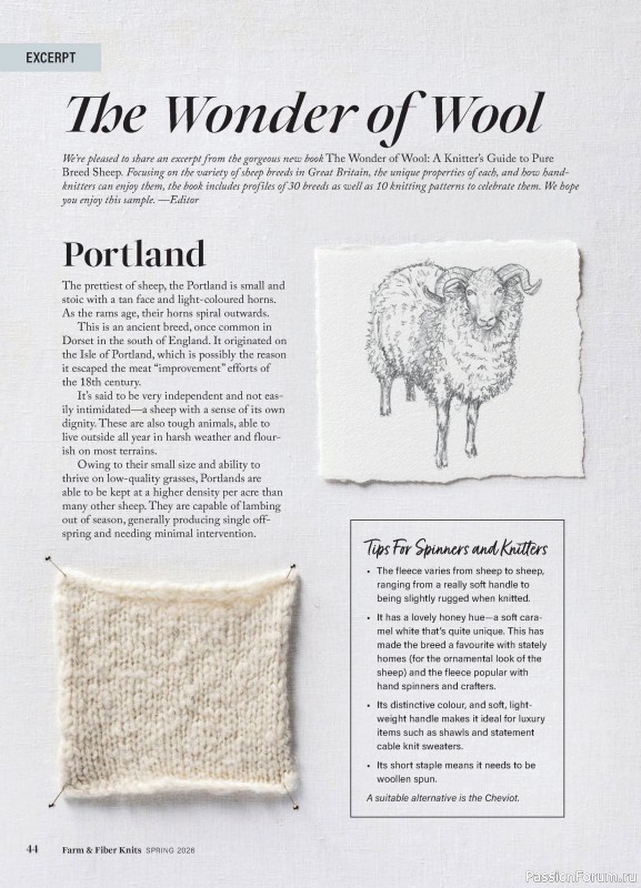 Вязаные проекты в журнале «Farm & Fiber Knits - Spring 2026»