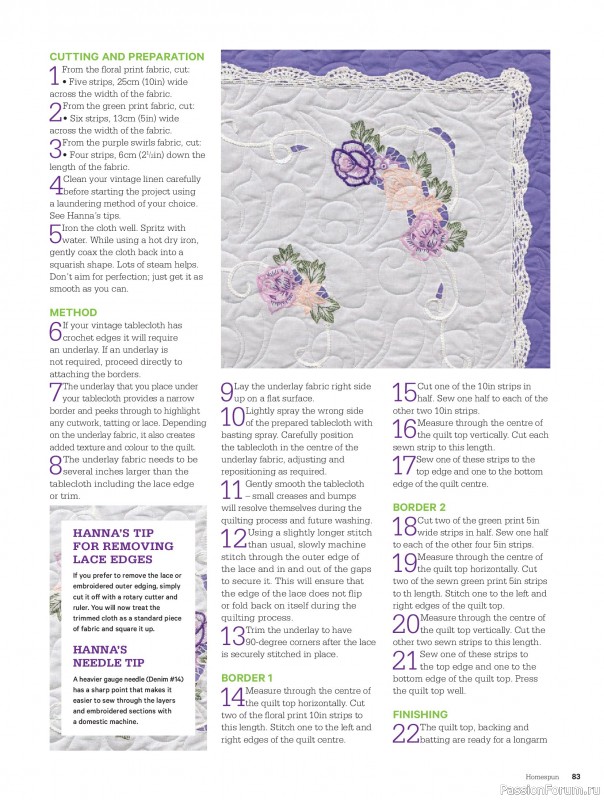 Коллекция проектов для рукодельниц в журнале &laquo;Australian Homespun №230 2026&raquo;