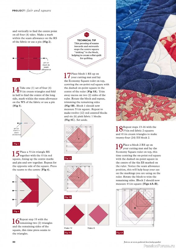Коллекция проектов для рукодельниц в журнале «Todays Quilter №126 2025»