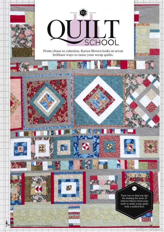 Коллекция проектов для рукодельниц в журнале «Todays Quilter №134 2025»