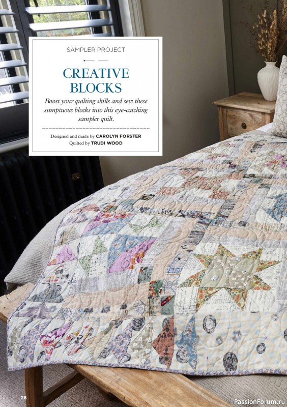 Коллекция проектов для рукодельниц в журнале «Todays Quilter №135 2025»
