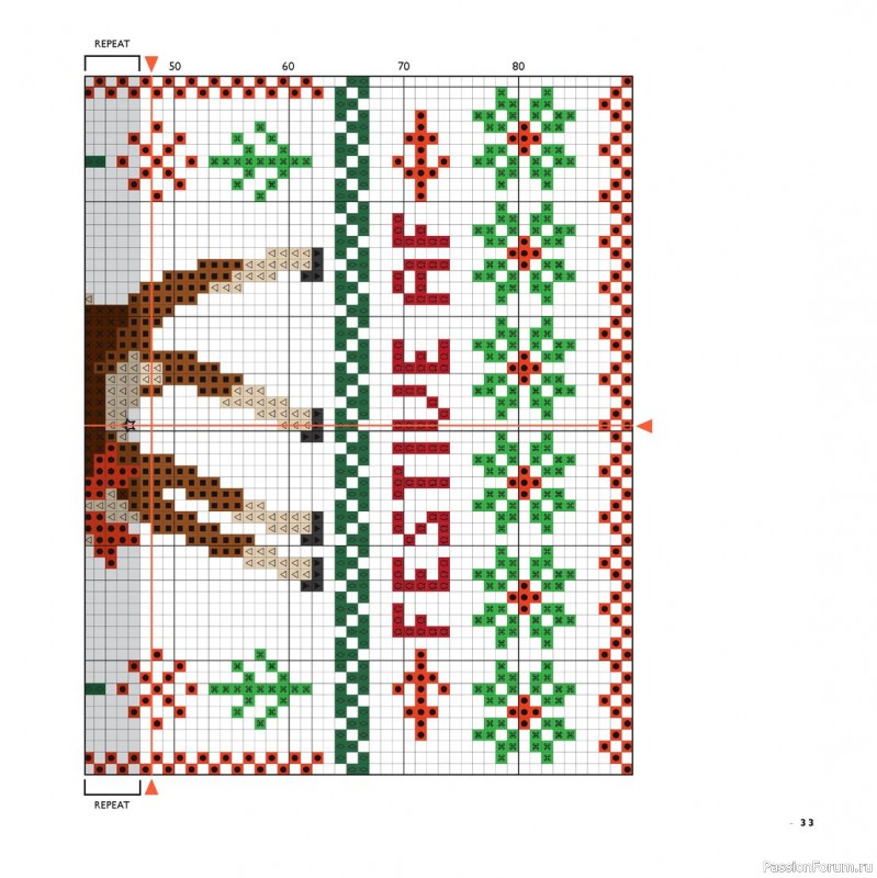 Коллекция вышивки в книге «Cross-Stitch for the Holidays»