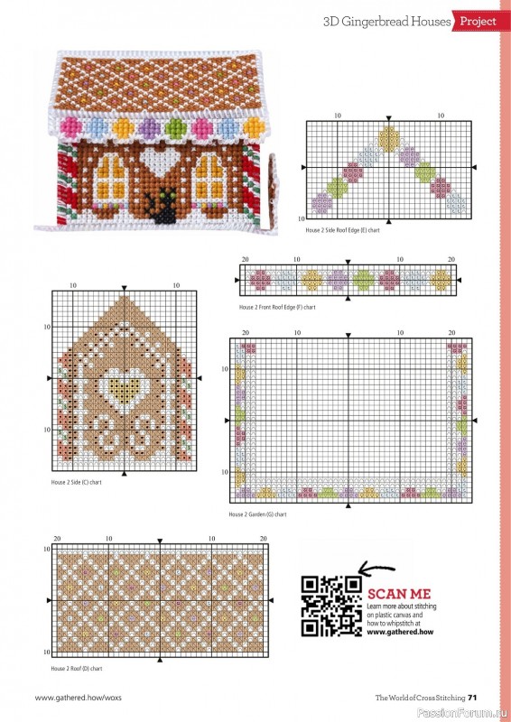 Коллекция вышивки в журнале «The World of Cross Stitching №338 2022»