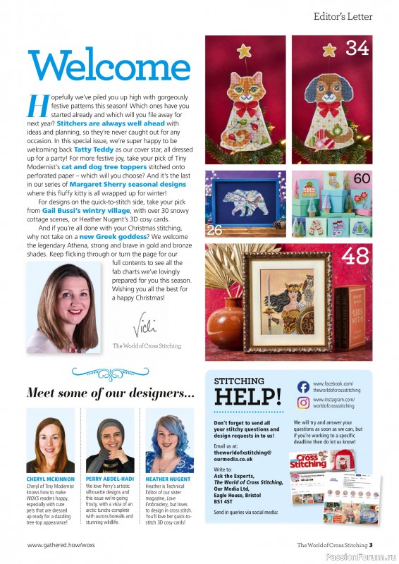 Коллекция вышивки в журнале «The World of Cross Stitching Special №366 2025»