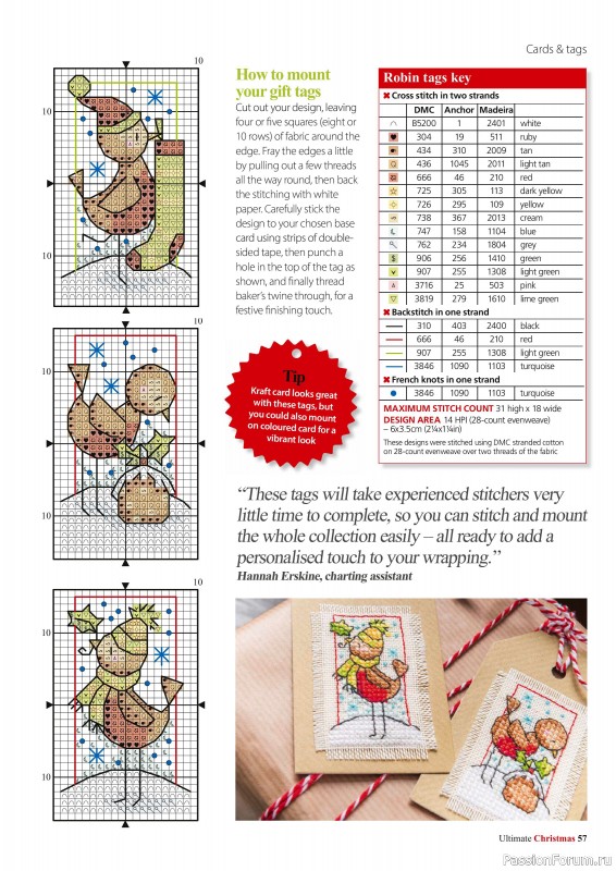 Коллекция вышивки в журнале «Ultimate CrossStitch - Christmas 2025»