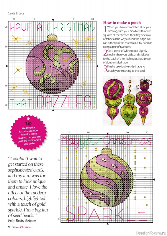 Коллекция вышивки в журнале «Ultimate CrossStitch - Christmas 2025»