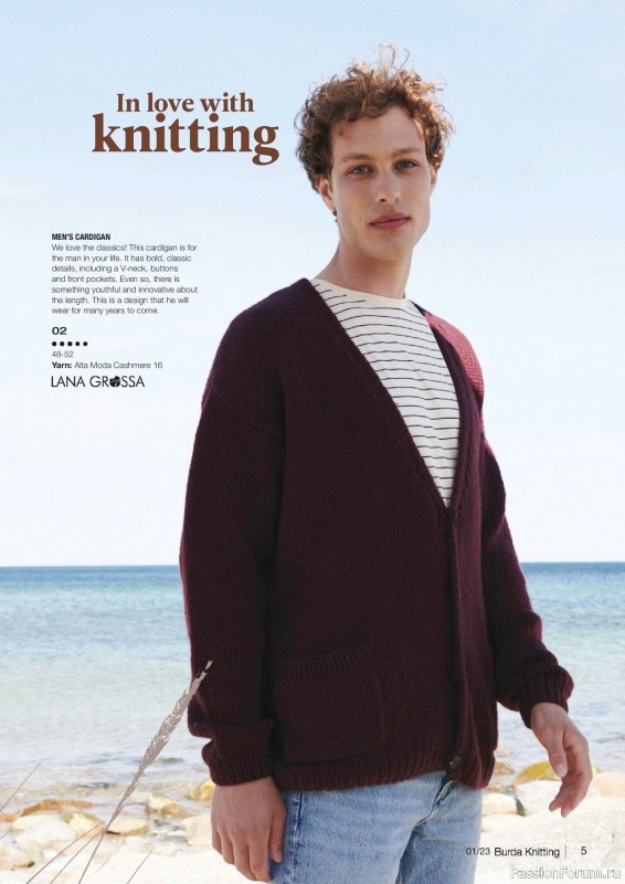Вязаные модели в журнале «Burda Knitting №6 2023»