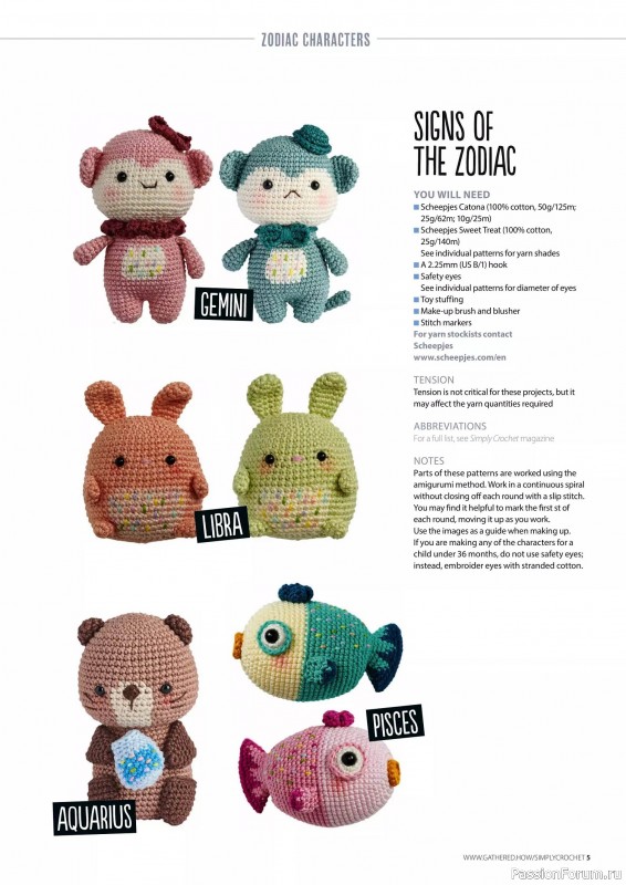 Вязаные проекты крючком в журнале «Simply Crochet №151 2024»