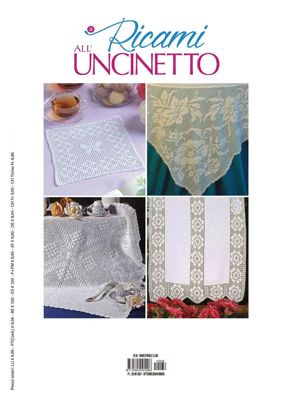 Журнал по вязанию крючком "Ricami all’Uncinetto" n.n.35, 36, 37 2021