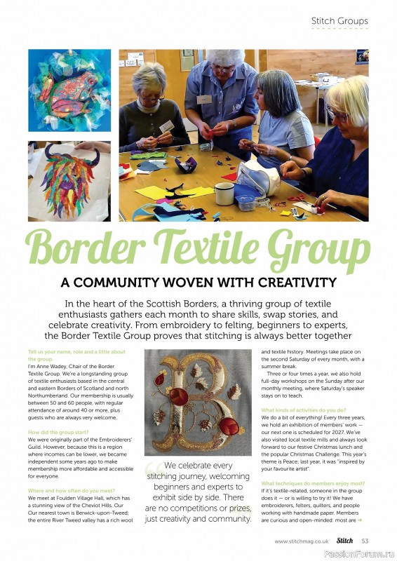 Коллекция проектов для рукодельниц в журнале «Stitch Magazine №158 2025»