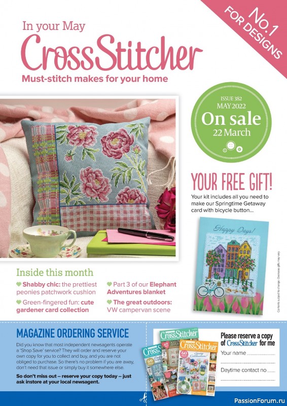 Коллекция вышивки крестиком в журнале «CrossStitcher №381 2022»