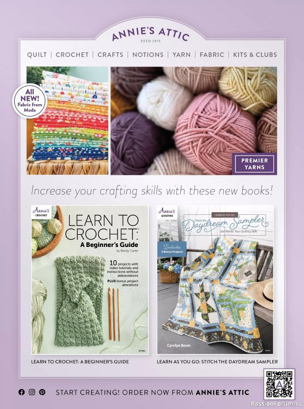 Коллекция вышивки в журнале «Just CrossStitch - Summer 2025»
