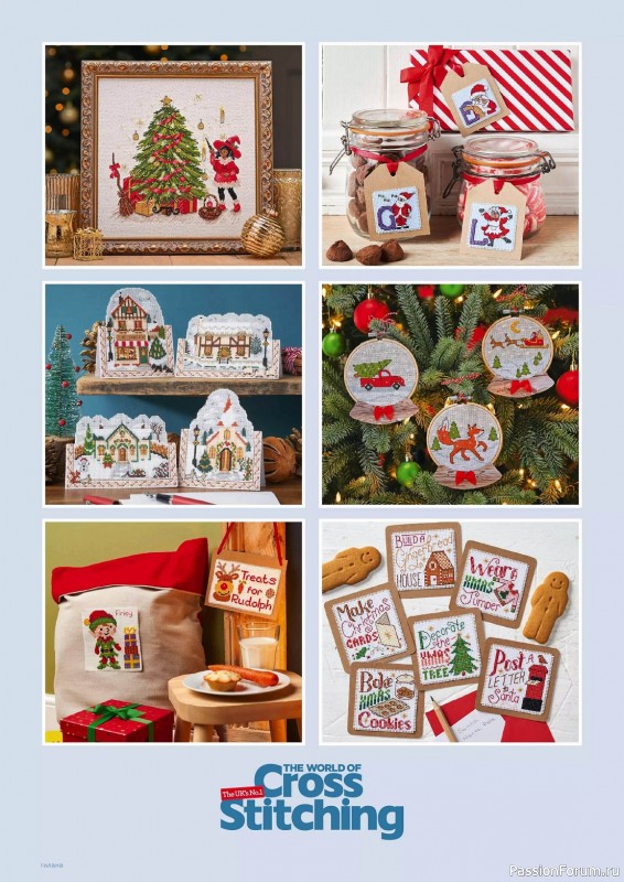 Коллекция вышивки в журнале «The World of Cross Stitching №339 2023»