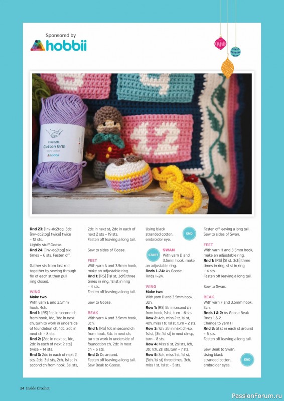 Вязаные проекты крючком в журнале «Inside Crochet №183 2025»