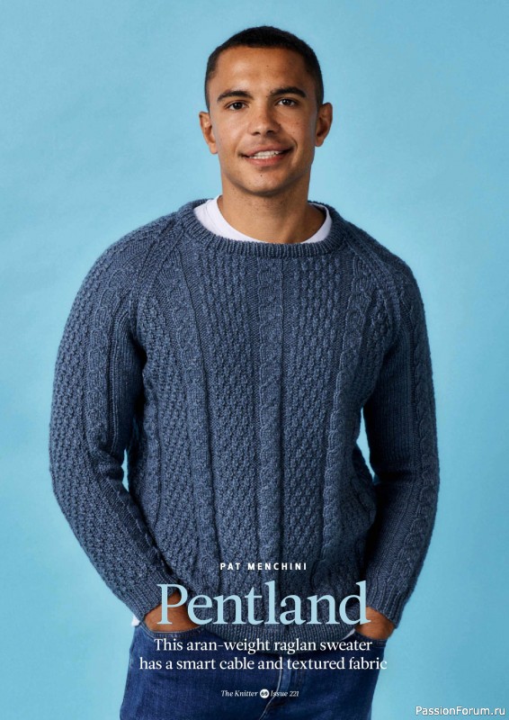 Вязаные проекты спицами в журнале «The Knitter №221 2025»