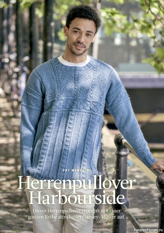 Вязаные проекты спицами в журнале «The Knitter №78 2025 Germany»