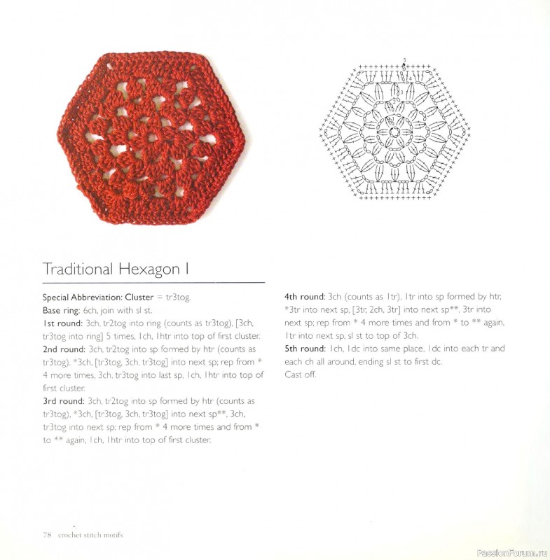 Вязаные проекты в книге &laquo;Crochet Stitch Motifs&raquo;.