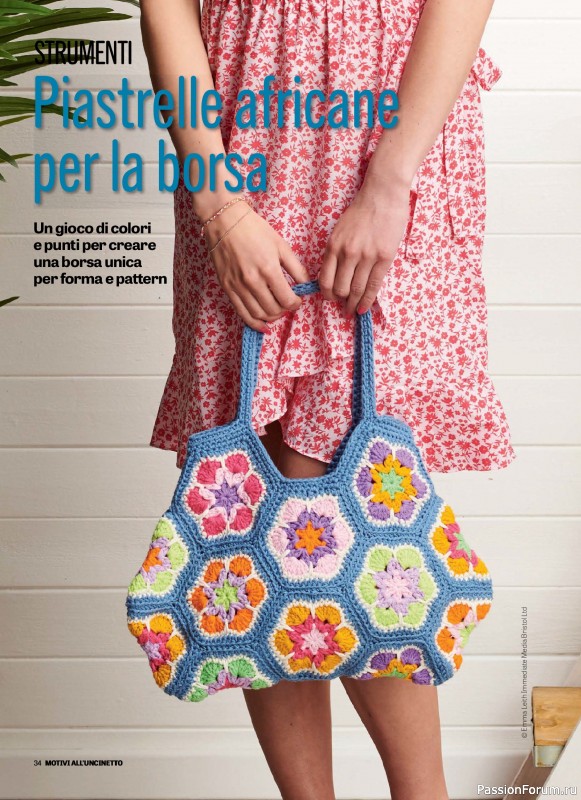 Вязаные проекты в журнале «Motivi all'Uncinetto Borse - Dicembre 2025-Gennnaio 2026»