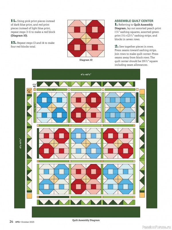 Коллекция проектов для рукодельниц в журнале «American Patchwork & Quilting №196 2025»