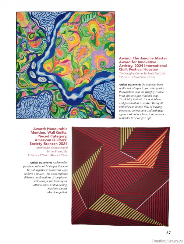 Коллекция проектов для рукодельниц в журнале «Great Australian Quilts №16 2025»
