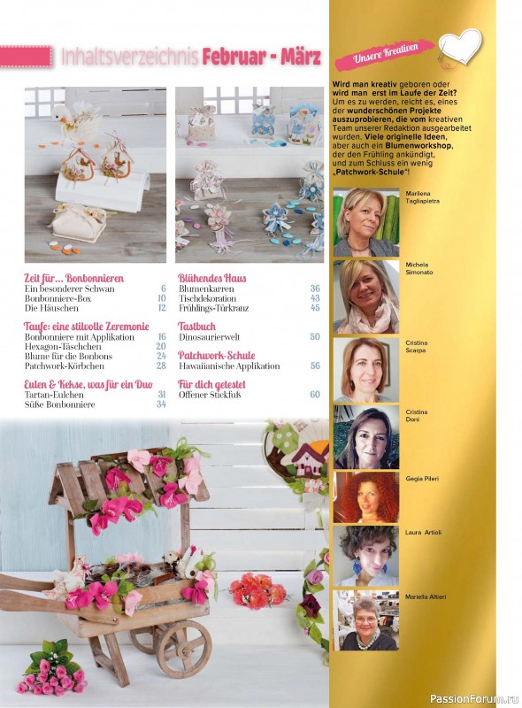 Коллекция проектов для рукодельниц в журнале «I Love Nahen - Februar/Marz 2026»