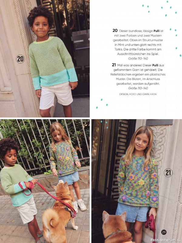 Вязаные модели для детей в журнале &laquo;Kinder Maschenmode №1 2026&raquo;