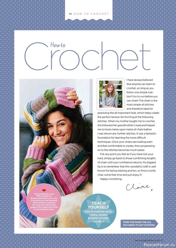 Вязаные модели крючком в журнале «Inside Crochet №154 2023»