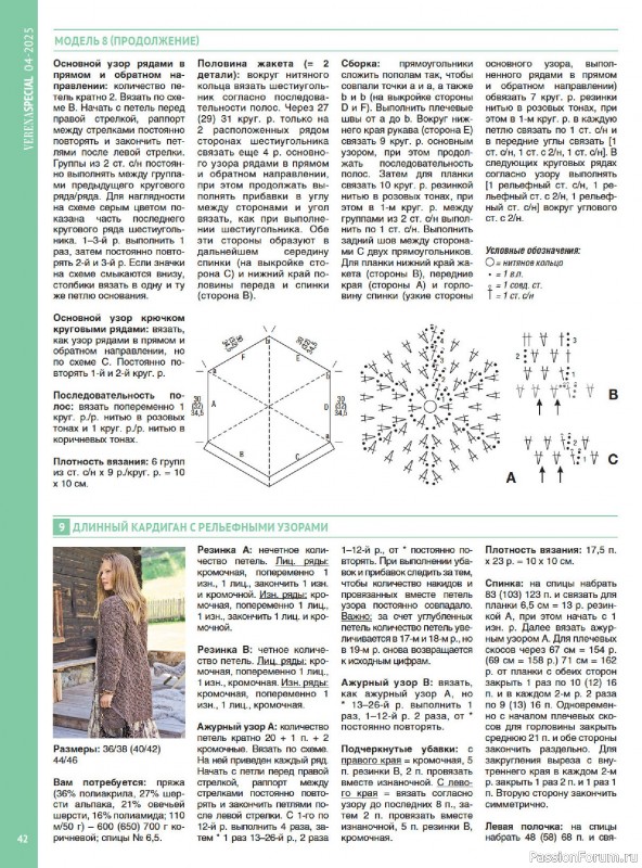 Вязаные модели в журнале &laquo;Модное вязание №4 2025&raquo;