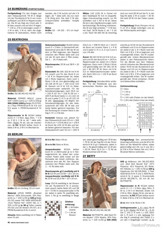 Вязаные модели в журнале «Verena Stricktrends №4 2025»
