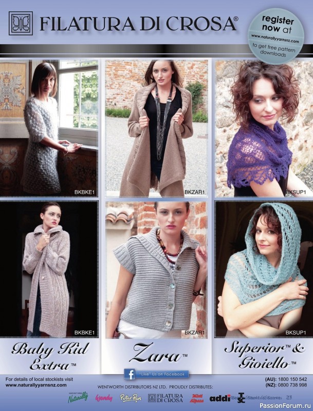 Вязаные проекты спицами в журнале «Beanies & Scarves №1 2022»