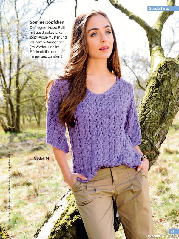 Вязаные проекты спицами в журнале &laquo;Hundert Seiten voller Ideen №2 2026&raquo;
