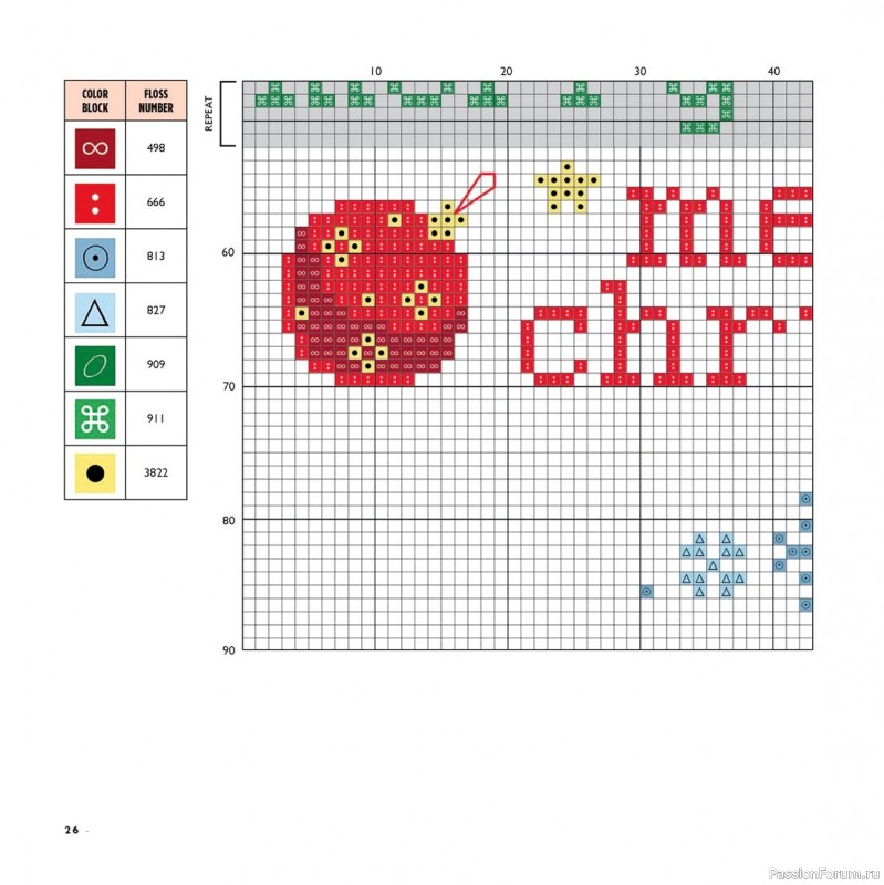 Коллекция вышивки в книге «Cross-Stitch for the Holidays»